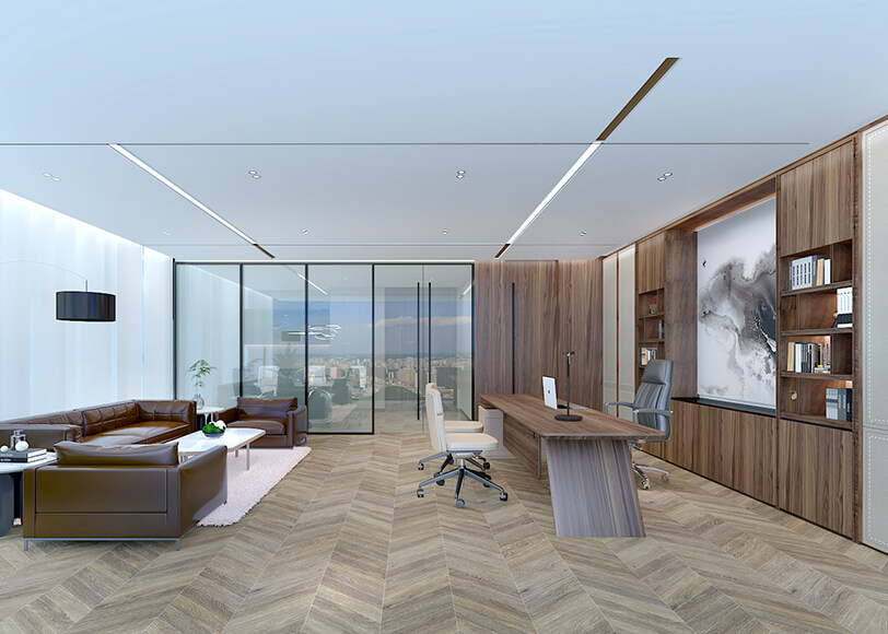 青島洲際船務集團辦公室裝修設計案例