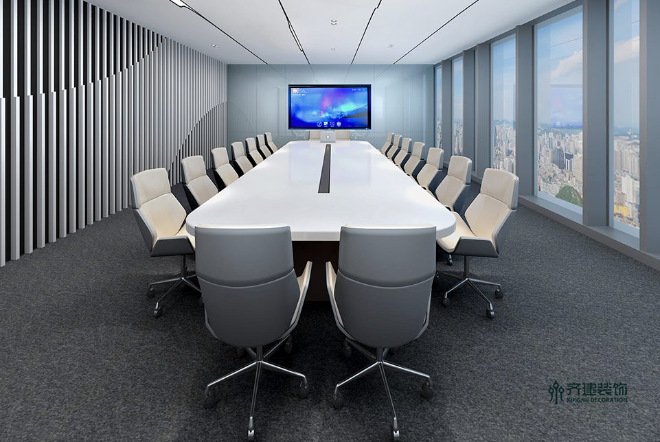  上海信用算力公司辦公會議室2裝修效果圖 