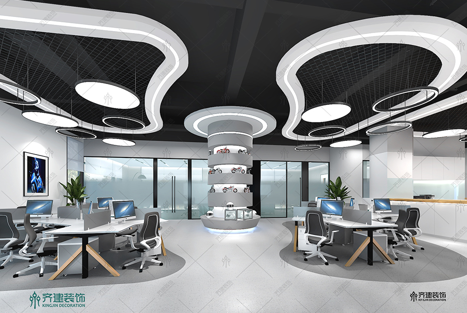  上海湯泉國際大廈開放辦公區裝修設計2 