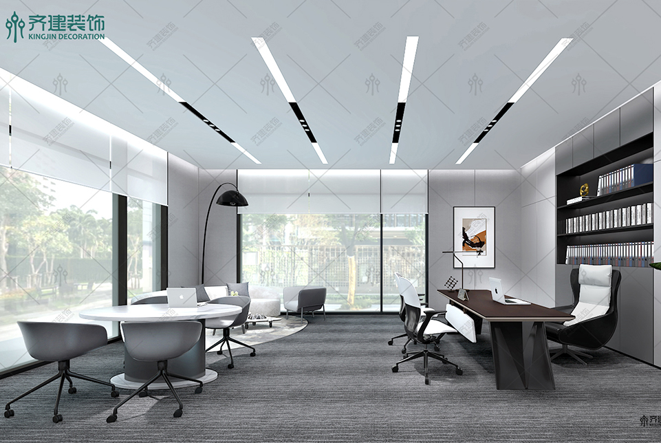  上海湯泉國際大廈經理辦公室裝修設計 