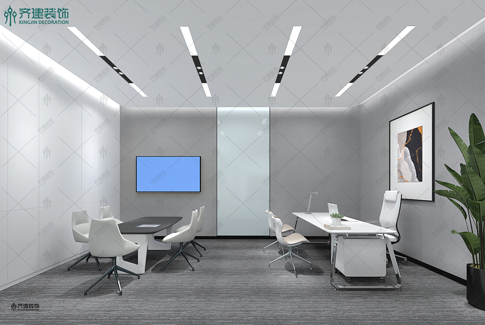  上海湯泉國際大廈經理辦公室裝修設計2 