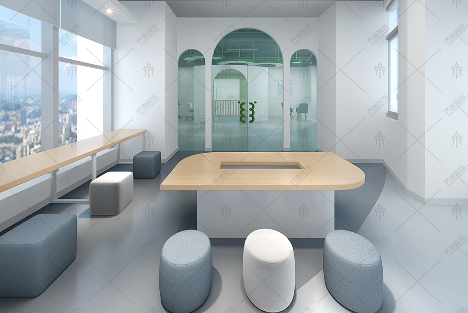  上海五角場創(chuàng)業(yè)大廈辦公室裝修設(shè)計(jì)效果圖 
