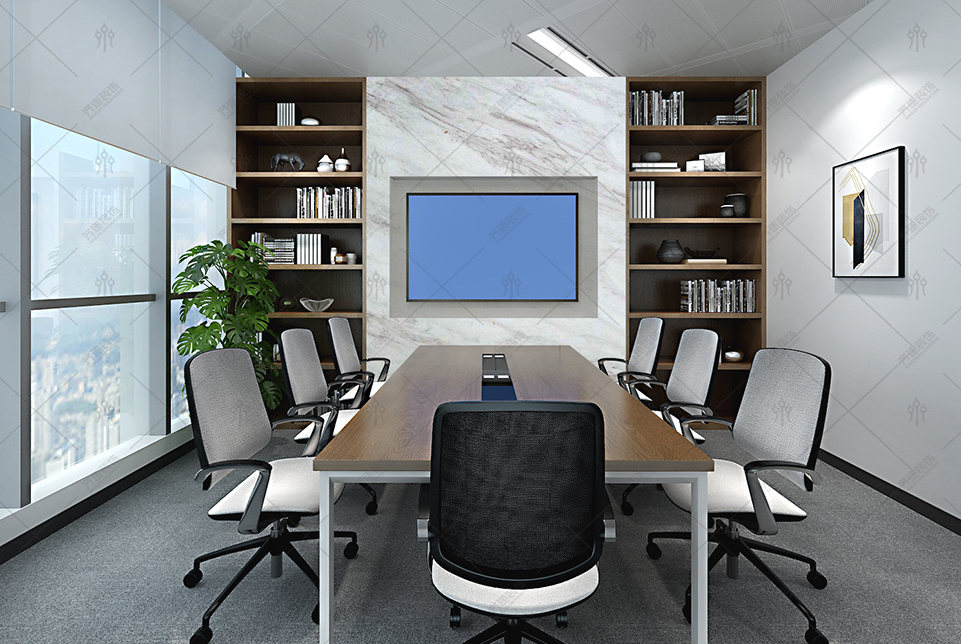  上海品責資產辦公會議室裝修設計效果圖 