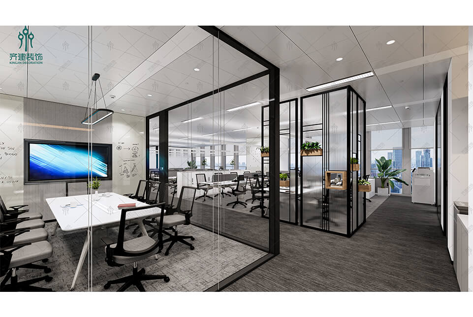  辦公室一角效果圖 