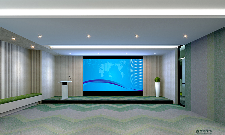 上海德馬物流辦公室展廳裝修設計