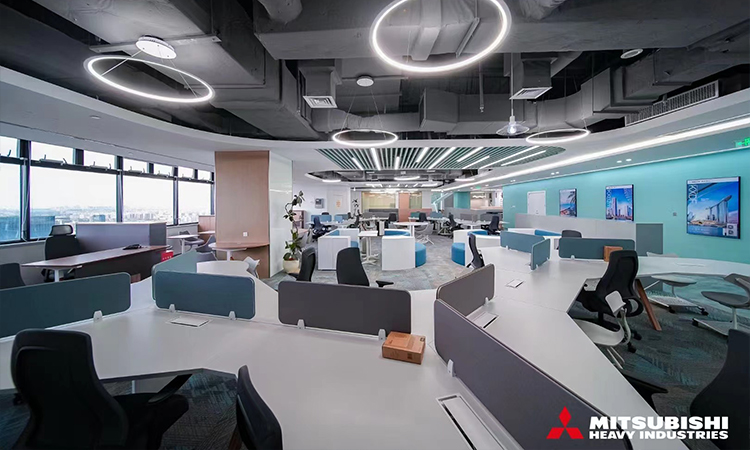 上海三菱新辦公室裝修環(huán)境