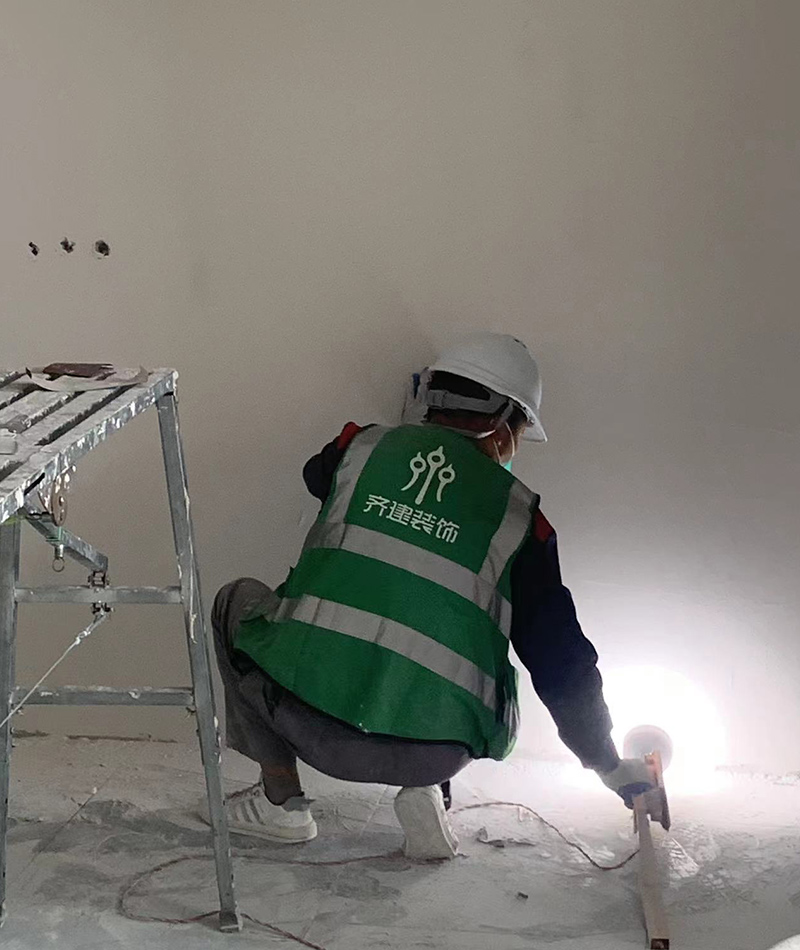 上海SK大廈辦公室裝修施工現場5