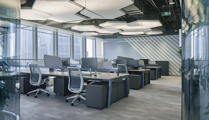 上海辦公室裝修設計配色效果