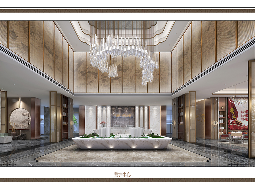 上海辦公室裝修公司和順麓山樾售樓中心裝修案例