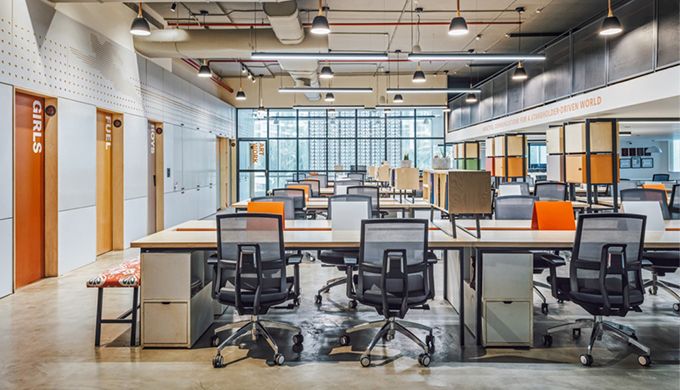 上海辦公室裝修瓷磚背景墻的應(yīng)用及選購要點(diǎn)