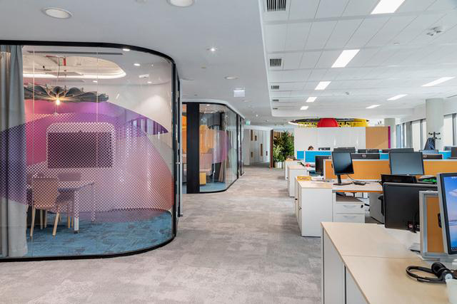 上海長寧區電商公司辦公室裝修設計是怎樣布局的？